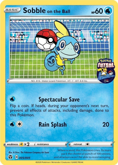 Image for Sobble on the Ball - 005/005 (Pokemon Futsal) (005/005) [Miscellaneous Cards & Products] - Pokemon