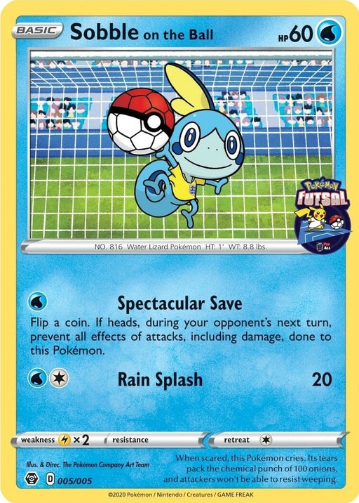 Image for Sobble on the Ball - 005/005 (Pokemon Futsal) (005/005) [Miscellaneous Cards & Products] - Pokemon