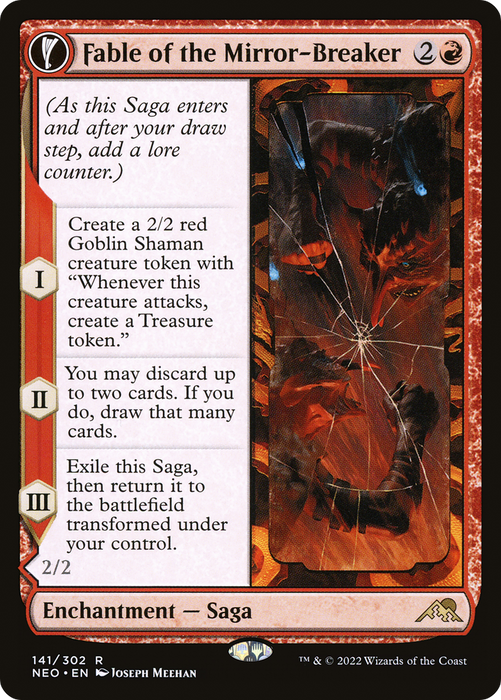 Fable of the Mirror-Breaker // Reflection of Kiki-Jiki (fandfc) [NEO-141] Foil - Kamigawa: Neon Dynasty