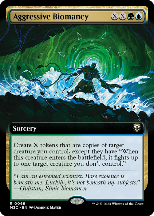 Aggressive Biomancy (Extended Art) [M3C-069] - Modern Horizons 3 Commander