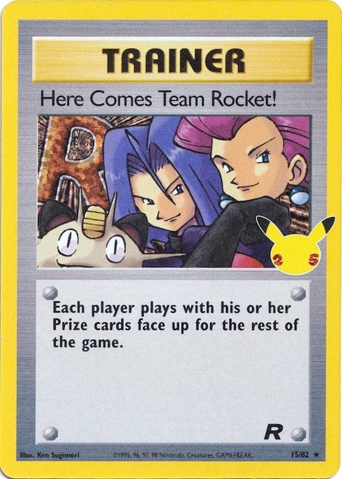 Image for Here Comes Team Rocket! (15/82) (Holofoil) [Celebrations: Classic Collection] - Pokemon