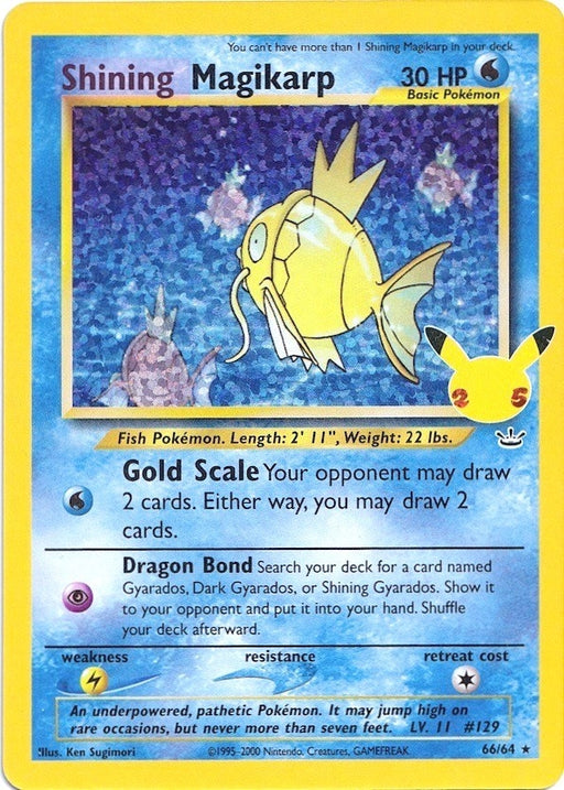Image for Shining Magikarp (66/64) (Holofoil) [Celebrations: Classic Collection] - Pokemon