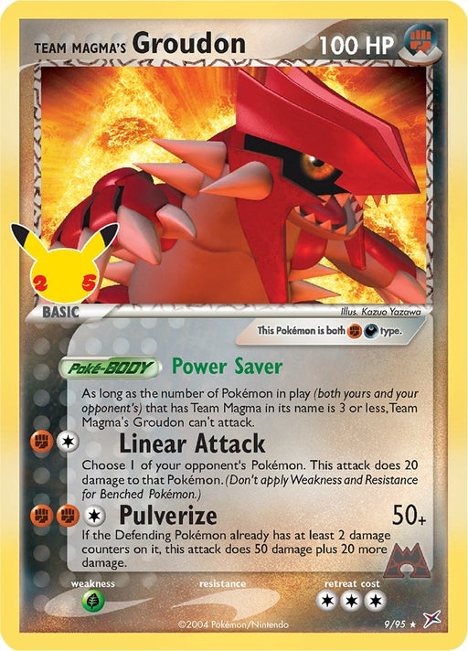 Image for Team Magma's Groudon (9/95) (Holofoil) [Celebrations: Classic Collection] - Pokemon
