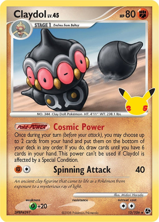 Image for Claydol (15/106) (Holofoil) [Celebrations: Classic Collection] - Pokemon