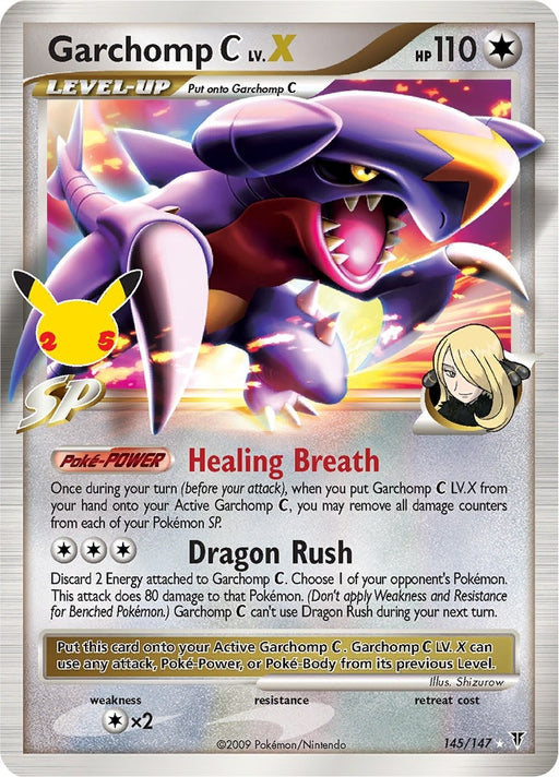 Image for Garchomp C LV.X (145/147) (Holofoil) [Celebrations: Classic Collection] - Pokemon