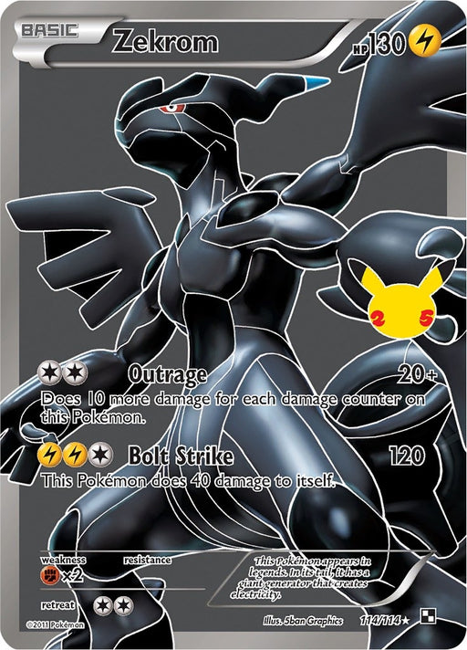 Image for Zekrom (114/114) (Holofoil) [Celebrations: Classic Collection] - Pokemon