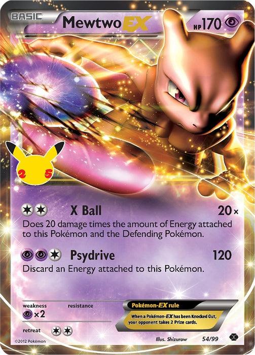 Image for Mewtwo EX (54/99) (Holofoil) [Celebrations: Classic Collection] - Pokemon