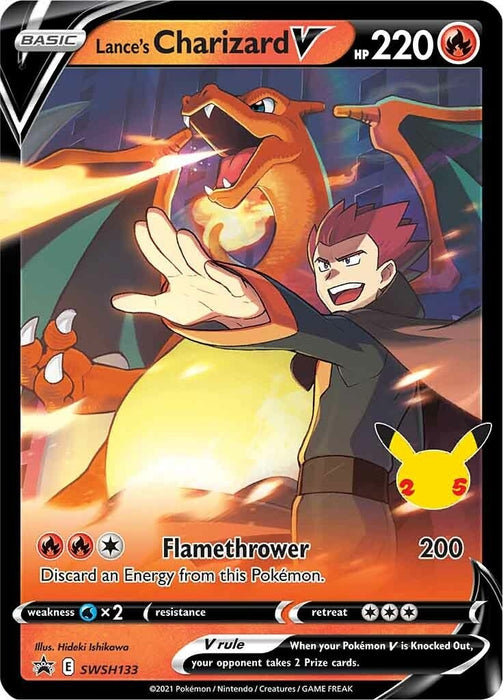 Image for Lance's Charizard V - SWSH133 (SWSH133) (Holofoil) [SWSH: Sword & Shield Promo Cards] - Pokemon