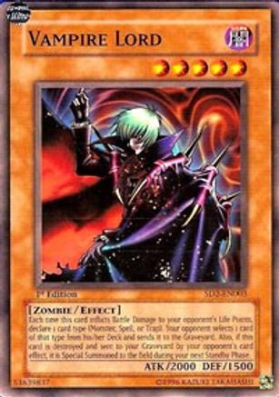 Vampire Lord (SD2-EN003) Unlimited [Structure Deck: Zombie Madness]