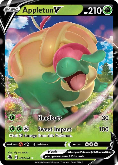 Image for Appletun V (026/264) (Holofoil) [SWSH08: Fusion Strike] - Pokemon
