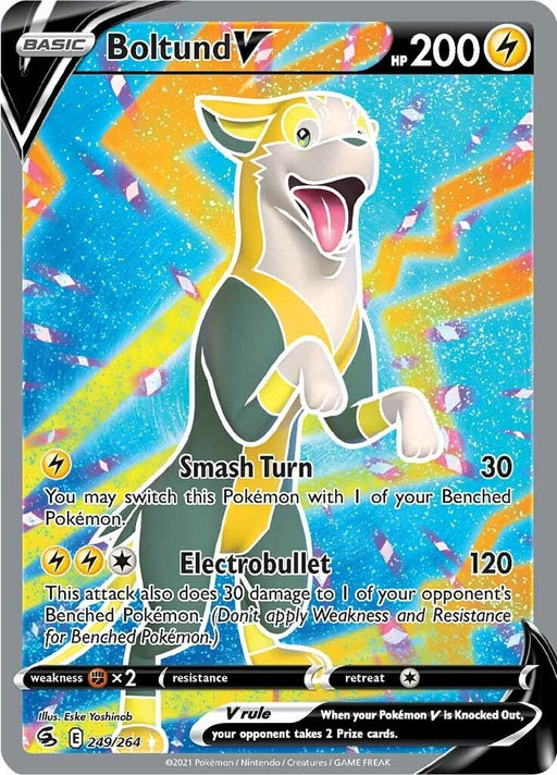 Image for Boltund V (Full Art) (249/264) (Holofoil) [SWSH08: Fusion Strike] - Pokemon