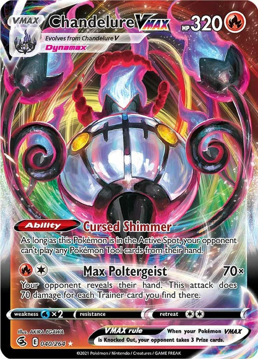 Image for Chandelure VMAX (040/264) (Holofoil) [SWSH08: Fusion Strike] - Pokemon