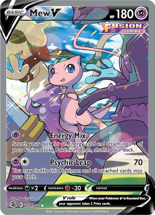 Image for Mew V (Alternate Full Art) (251/264) (Holofoil) [SWSH08: Fusion Strike] - Pokemon