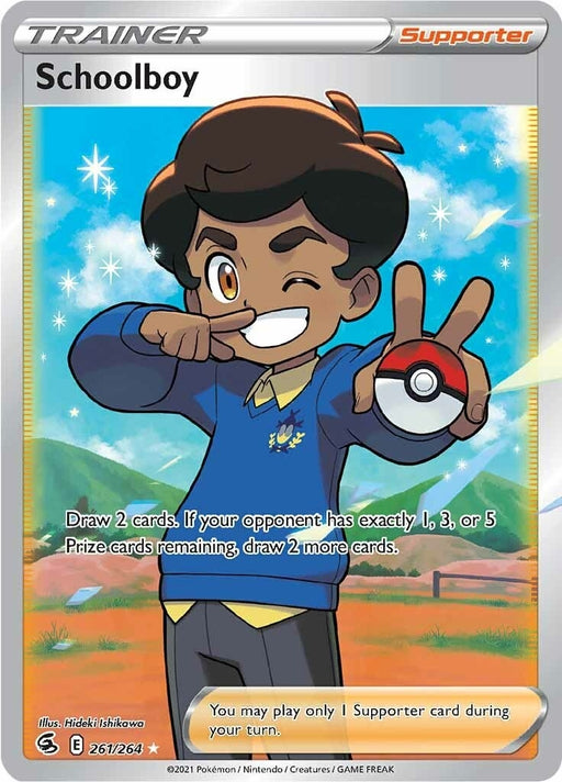 Image for Schoolboy (Full Art) (261/264) (Holofoil) [SWSH08: Fusion Strike] - Pokemon
