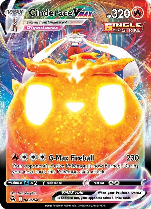 Image for Cinderace VMAX (045/264) (Holofoil) [SWSH08: Fusion Strike] - Pokemon