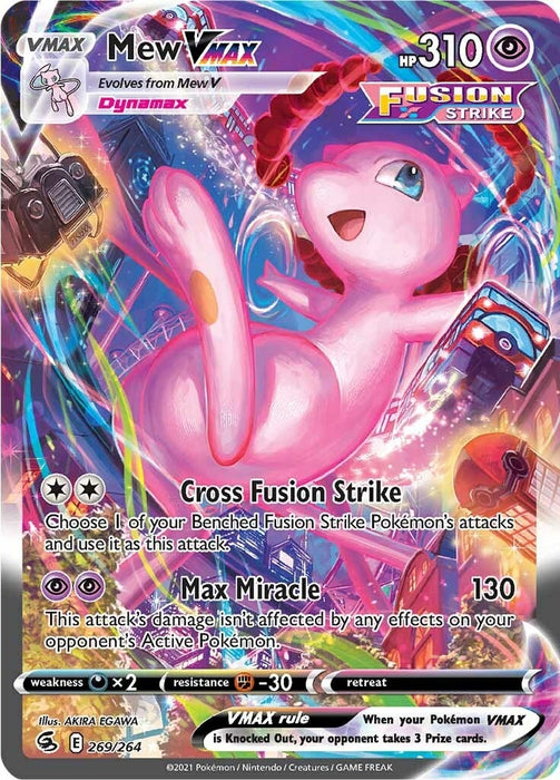 Image for Mew VMAX (Alternate Art Secret) (269/264) (Holofoil) [SWSH08: Fusion Strike] - Pokemon