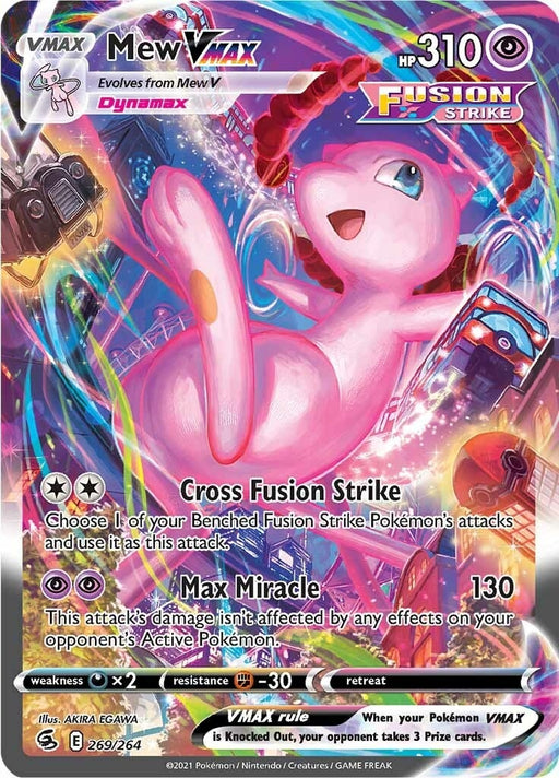 Image for Mew VMAX (Alternate Art Secret) (269/264) (Holofoil) [SWSH08: Fusion Strike] - Pokemon