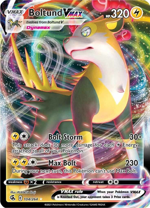 Image for Boltund VMAX (104/264) (Holofoil) [SWSH08: Fusion Strike] - Pokemon