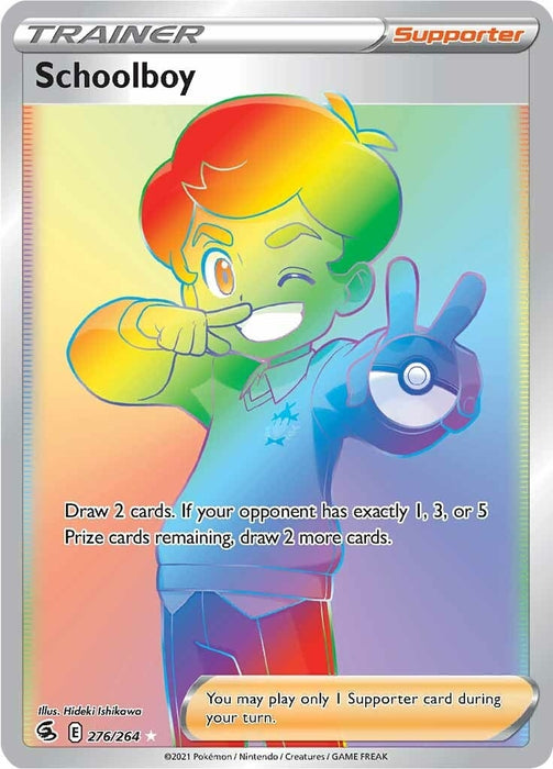 Image for Schoolboy (Secret) (276/264) (Holofoil) [SWSH08: Fusion Strike] - Pokemon