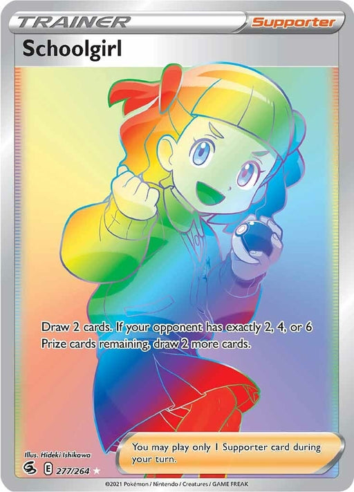 Image for Schoolgirl (Secret) (277/264) (Holofoil) [SWSH08: Fusion Strike] - Pokemon