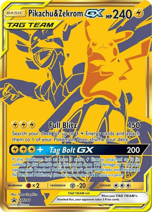 Image for Pikachu & Zekrom GX - SM248 (SM248) (Holofoil) [SM Promos] - Pokemon