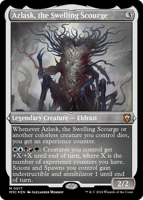 Azlask, the Swelling Scourge [M3C-017] Etched Foil - Modern Horizons 3 Commander