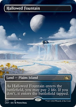 Image for Hallowed Fountain (Borderless) (277) (Foil) [Unfinity] - Magic: The Gathering