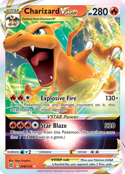 Image for Charizard VSTAR (018/172) (Holofoil) [SWSH09: Brilliant Stars] - Pokemon