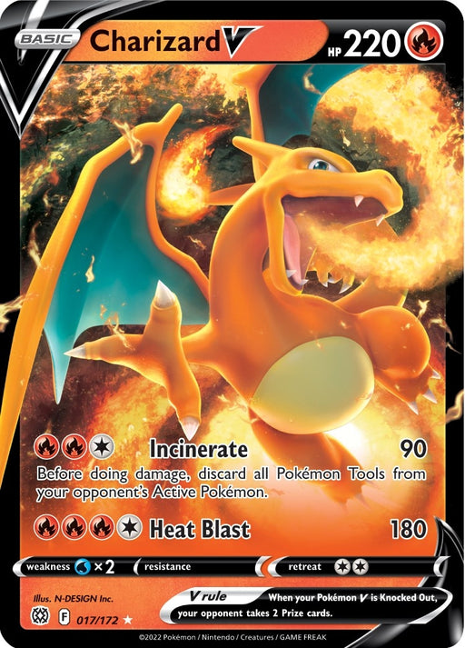 Image for Charizard V (017/172) (Holofoil) [SWSH09: Brilliant Stars] - Pokemon