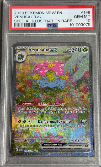 PSA 10 - Venusaur Ex  - 151 - #198 - 101003075