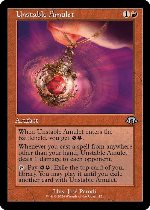 Unstable Amulet [MH3-421] Foil - Modern Horizons 3