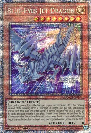 Blue-Eyes Jet Dragon (Starlight Rare) (BACH-EN004) 1st Edition [Battle of Chaos]