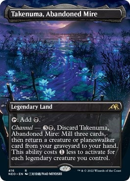 Image for Takenuma, Abandoned Mire (Borderless) (416) [Kamigawa: Neon Dynasty] - Magic: The Gathering