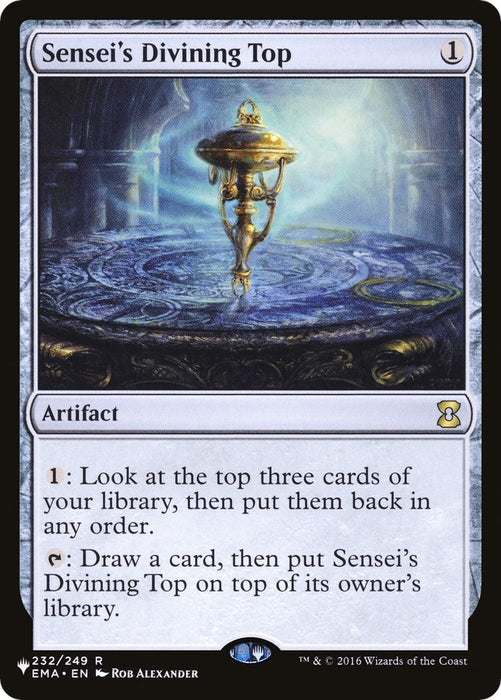 Image for Sensei's Divining Top (232/249) [The List Reprints] - Magic: The Gathering