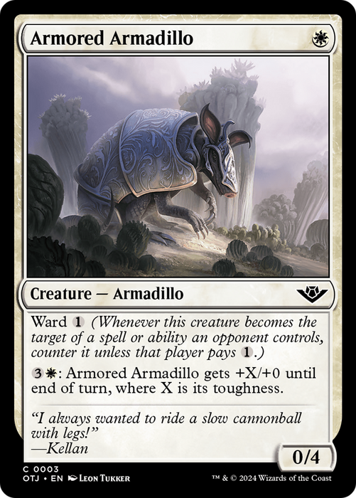 Armored Armadillo [OTJ-003] Foil - Outlaws of Thunder Junction