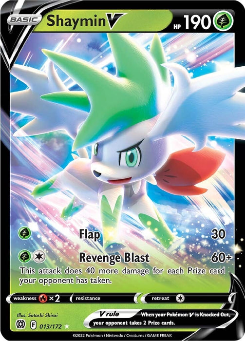Image for Shaymin V (013/172) (Holofoil) [SWSH09: Brilliant Stars] - Pokemon