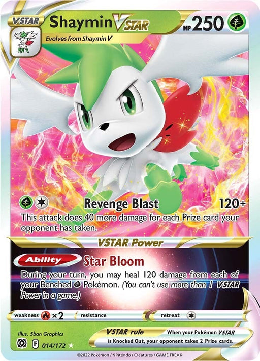 Image for Shaymin VSTAR (014/172) (Holofoil) [SWSH09: Brilliant Stars] - Pokemon