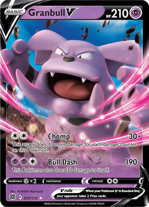 Image for Granbull V (057/172) (Holofoil) [SWSH09: Brilliant Stars] - Pokemon