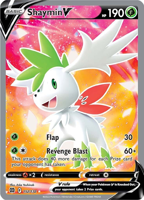 Image for Shaymin V (Full Art) (152/172) (Holofoil) [SWSH09: Brilliant Stars] - Pokemon