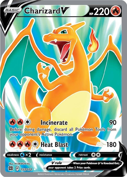 Image for Charizard V (Full Art) (153/172) (Holofoil) [SWSH09: Brilliant Stars] - Pokemon