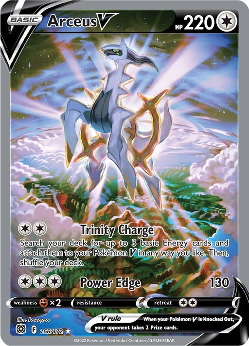 Image for Arceus V (Alternate Full Art) (166/172) (Holofoil) [SWSH09: Brilliant Stars] - Pokemon