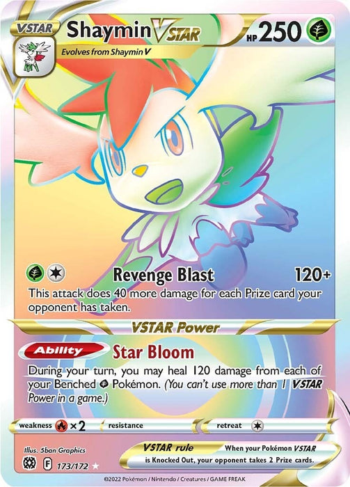 Image for Shaymin VSTAR (Secret) (173/172) (Holofoil) [SWSH09: Brilliant Stars] - Pokemon