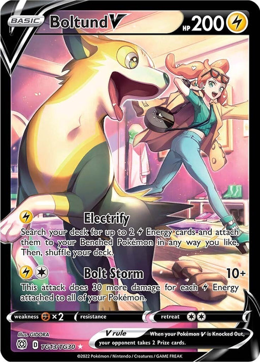 Image for Boltund V (TG13/TG30) (Holofoil) [SWSH09: Brilliant Stars Trainer Gallery] - Pokemon