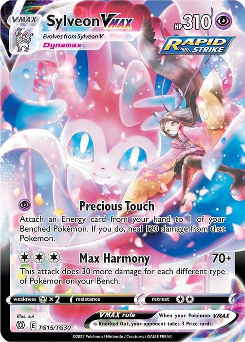 Image for Sylveon VMAX (TG15/TG30) (Holofoil) [SWSH09: Brilliant Stars Trainer Gallery] - Pokemon