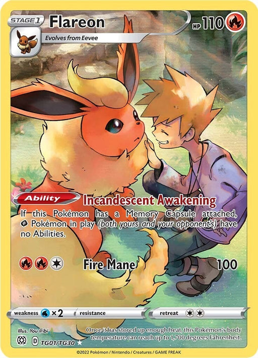 Image for Flareon (TG01/TG30) (Holofoil) [SWSH09: Brilliant Stars Trainer Gallery] - Pokemon