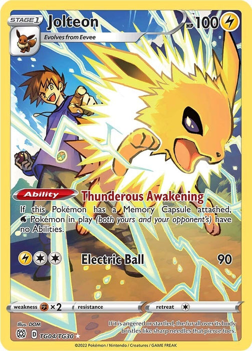 Image for Jolteon (TG04/TG30) (Holofoil) [SWSH09: Brilliant Stars Trainer Gallery] - Pokemon