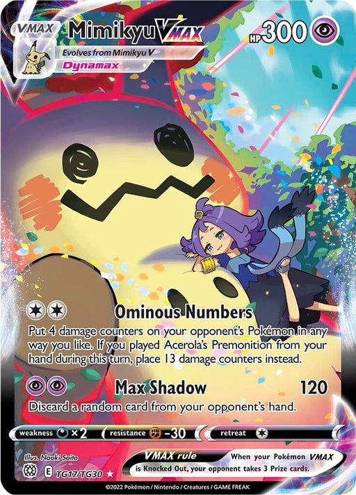 Image for Mimikyu VMAX (TG17/TG30) (Holofoil) [SWSH09: Brilliant Stars Trainer Gallery] - Pokemon