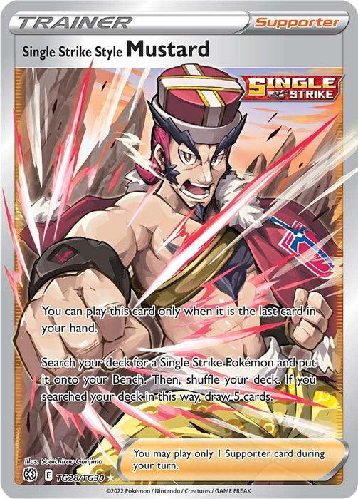 Image for Single Strike Style Mustard (TG28/TG30) (Holofoil) [SWSH09: Brilliant Stars Trainer Gallery] - Pokemon