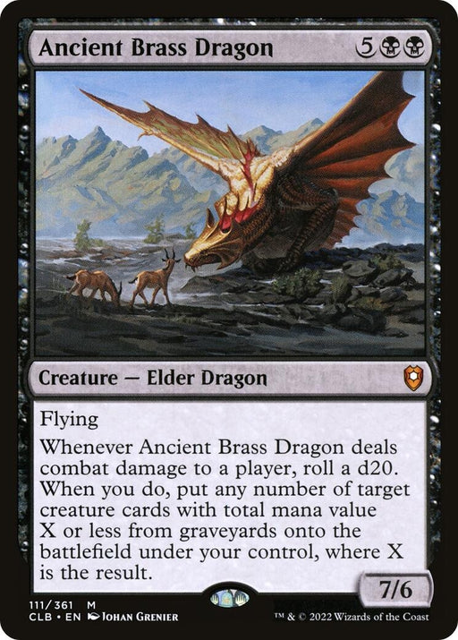 Image for Ancient Brass Dragon (111) [Commander Legends: Battle for Baldur's Gate] - Magic: The Gathering