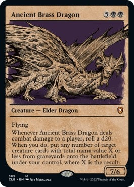 Image for Ancient Brass Dragon (Showcase) (389) [Commander Legends: Battle for Baldur's Gate] - Magic: The Gathering